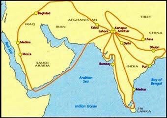 Shri Guru Nanak Dev Ji Travel Routes