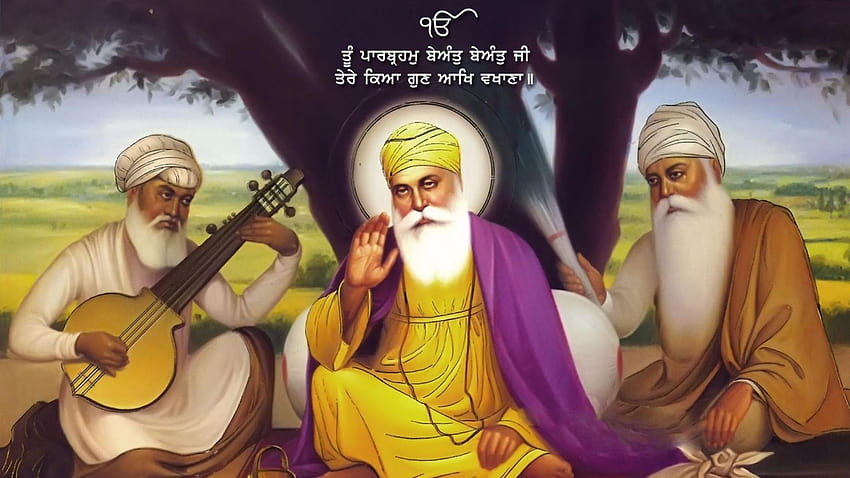 Shri Guru Nanak Dev Ji with his Sevadaars